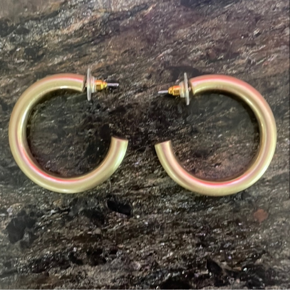 Anthropologie Chunky Hoop Earrings